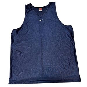 Nike Men’s Vintage Navy Blue Athletic Tank Top SZ XL
